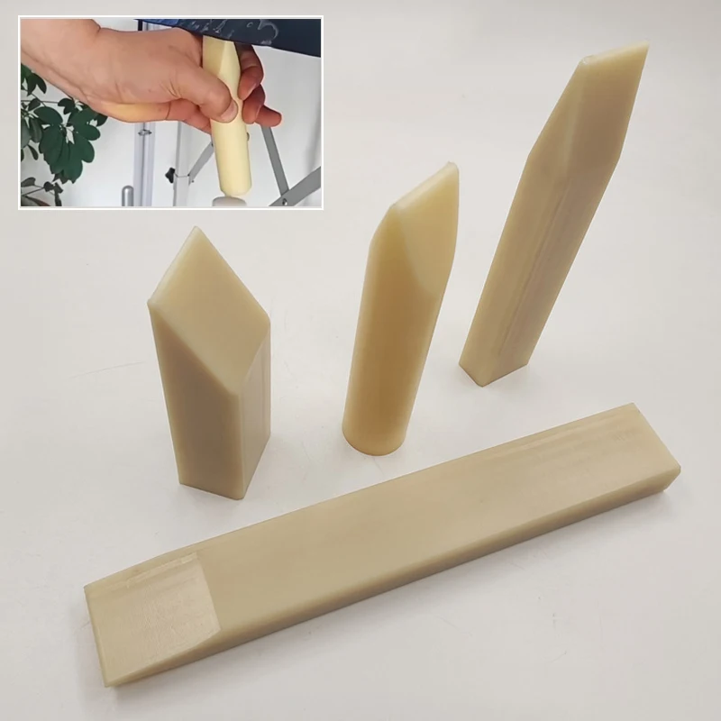 2pcs Nylon Punch Knock Rod Pit Dent Edge Repair Pad Iron to Avoid Damage Paint Sheet Metal Car Body Dent Repair Tools