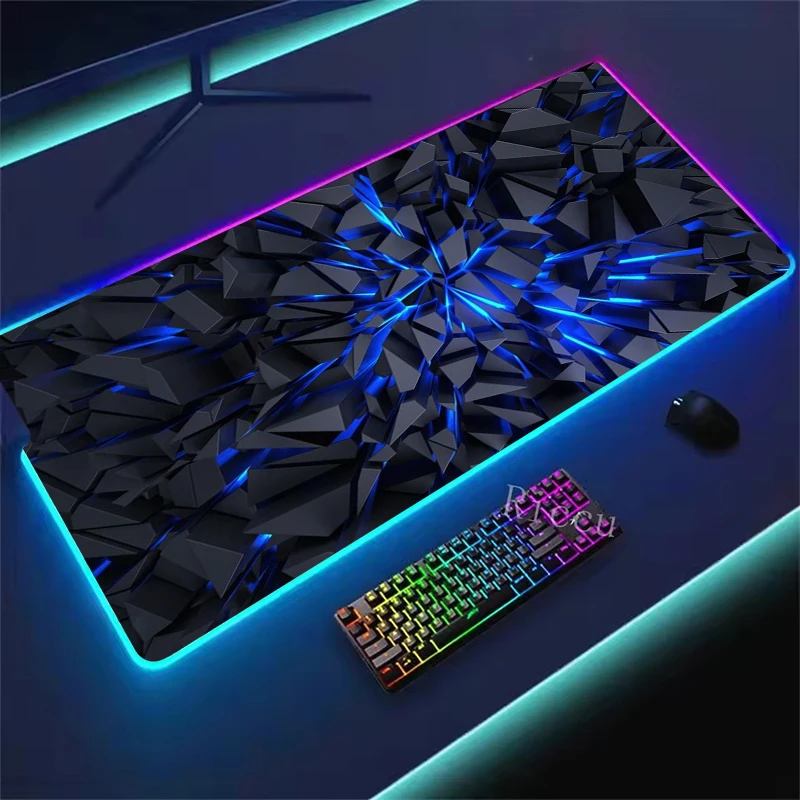 

Набор игровой периферийных устройств: механический коврик для мыши со светодиодной подсветкой и RGB-подсветкой, коврик для мыши в японском стиле аниме для ноутбука с HD-печатью в стиле аниме