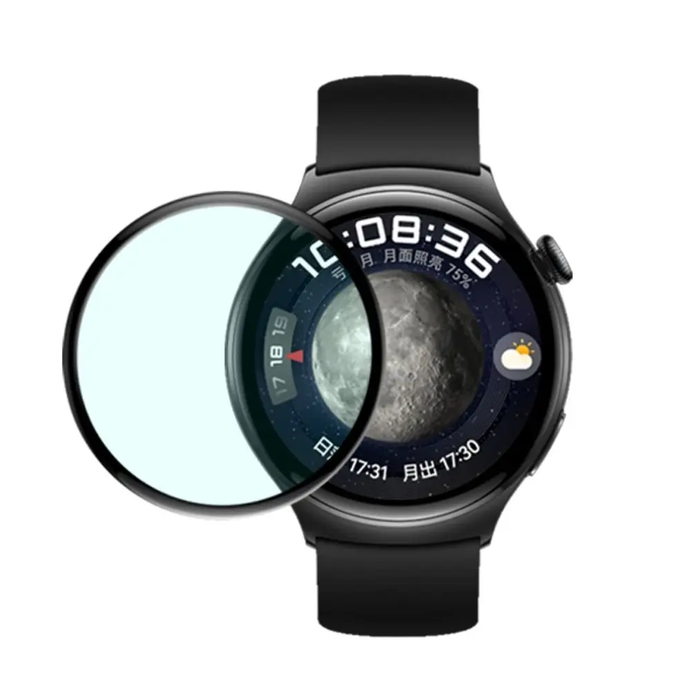 ثلاثية الأبعاد بصمة واقية حامي الشاشة لهواوي ساعة 4 برو ، التغطية الكاملة ، لا غطاء حماية الزجاج ، فيلم واقية ، اكسسوارات ، 5 قطعة
