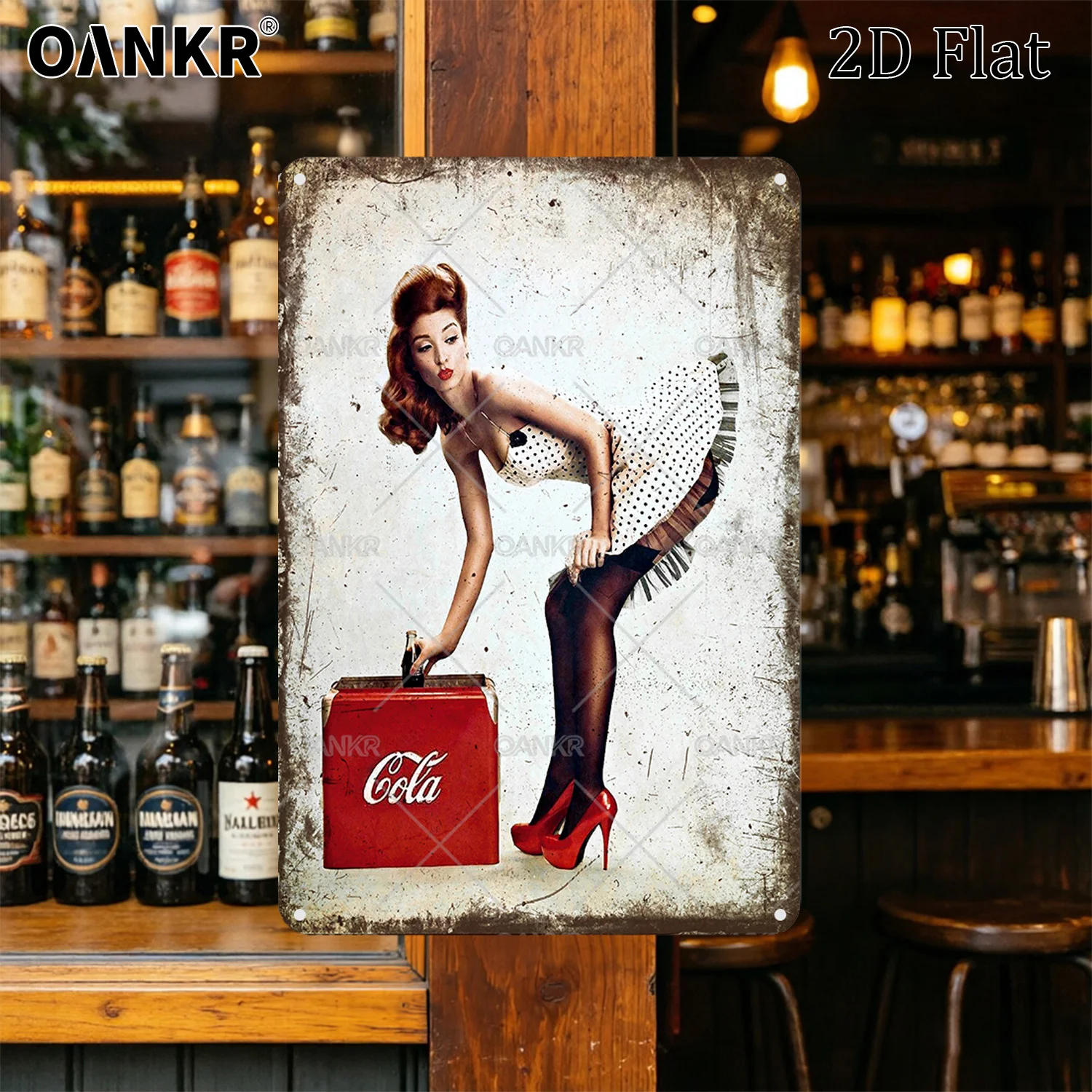 Vintage-Dekor Retro Cola Metallschilder Vintage-Poster für Spielzimmer Männerhöhle Bar Schöne Wandkunst Geschenk für Garage Männerhöhle