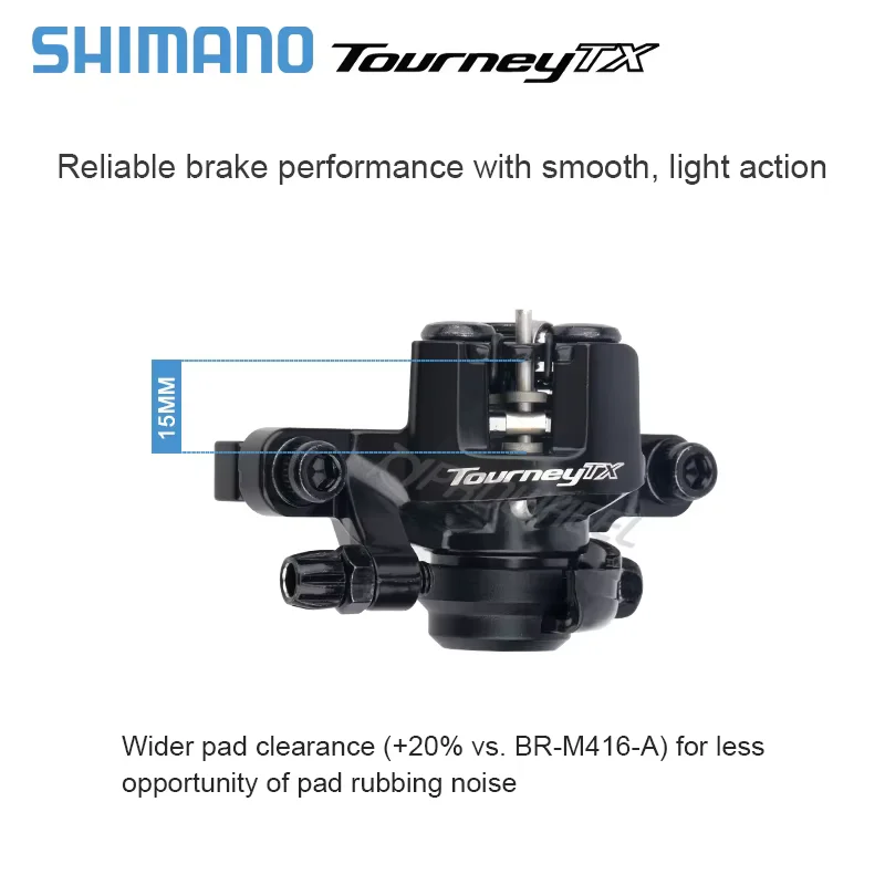 Shimano BR-M375 Mechanical Disc Brake Calipers for Acera Alivio Deore with Resin Pads M375 Caliper W/N G3 RT10 RT30 RT26 Rotors