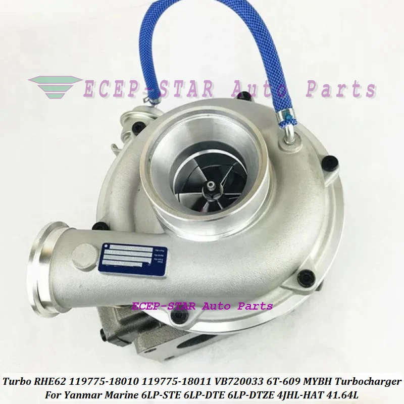 Turbo RHE62 119775-18010 VD18008 119775-18011 VB720033 6T-609 MYBH For Yanmar Marine 6LP-STE 6LP-DTE 6LP-DTZE 4JHL-HAT 41.64L