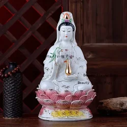 Ceramic Buddha ornaments temple Pray for peace Guanyin Buddha Statue Craft figurine  decoracion