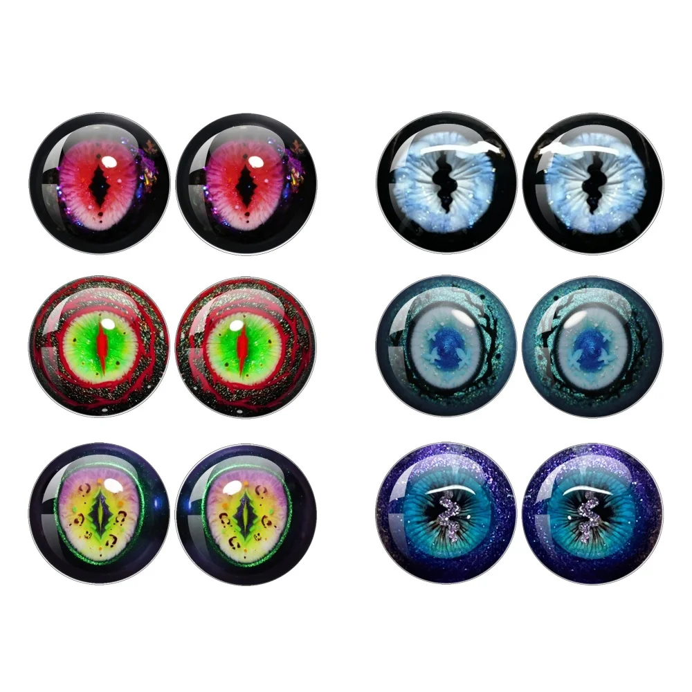 10mm/12mm/14mm BJD Doll Eyes Piece For Toys Blythe Eyes Dolls Accessories Eye Chips BJD Doll Toys Gift Drop Glue Eye DIY Jewelry