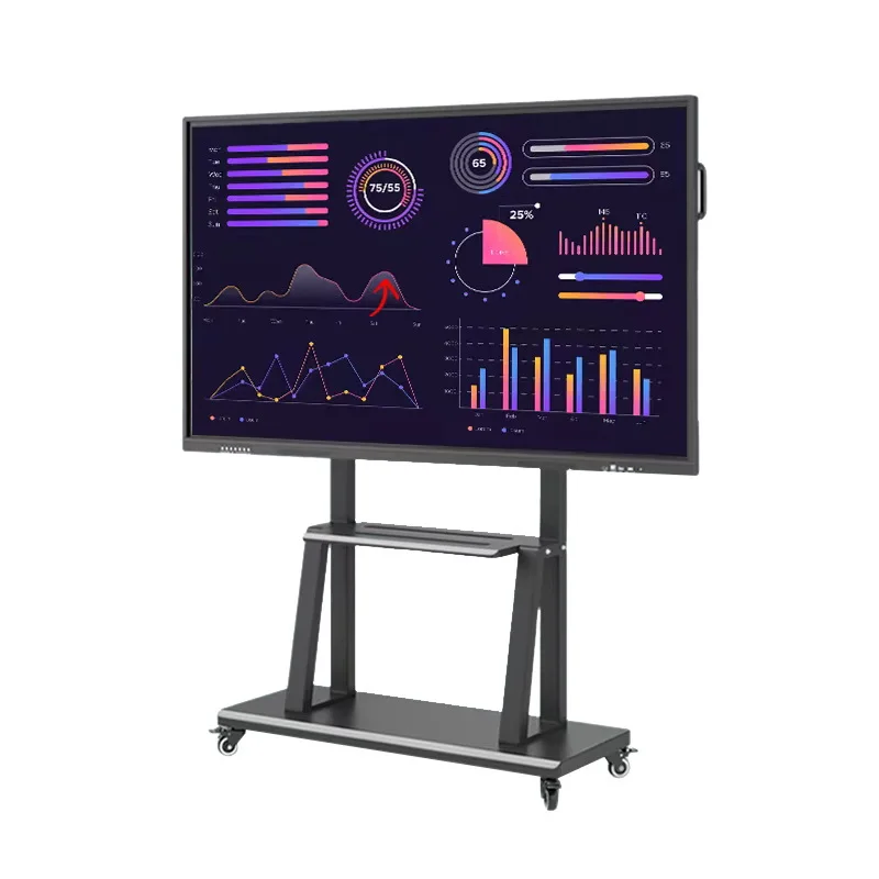 

86 75 65 Inch Capacitive Touch Screen Interactive Whiteboard Remotely Operable Via Conference Video