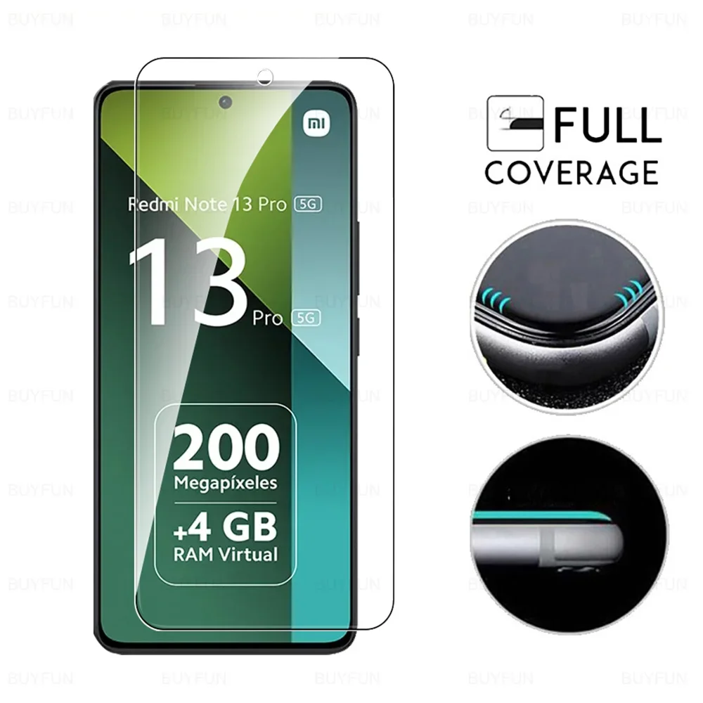 8 in 1 Tempered Glass For Redmi Note 13 Pro 5G Camera Glass Xiaomi Note13 14 Note14 13Pro Note13Pro 4G HD Lens Screen Protector