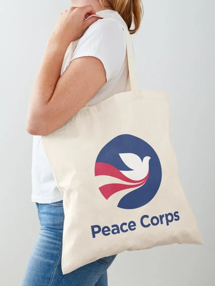 peace corps volunteer Tote Bag supermarket folding bag foldable reusable bag female cute tote