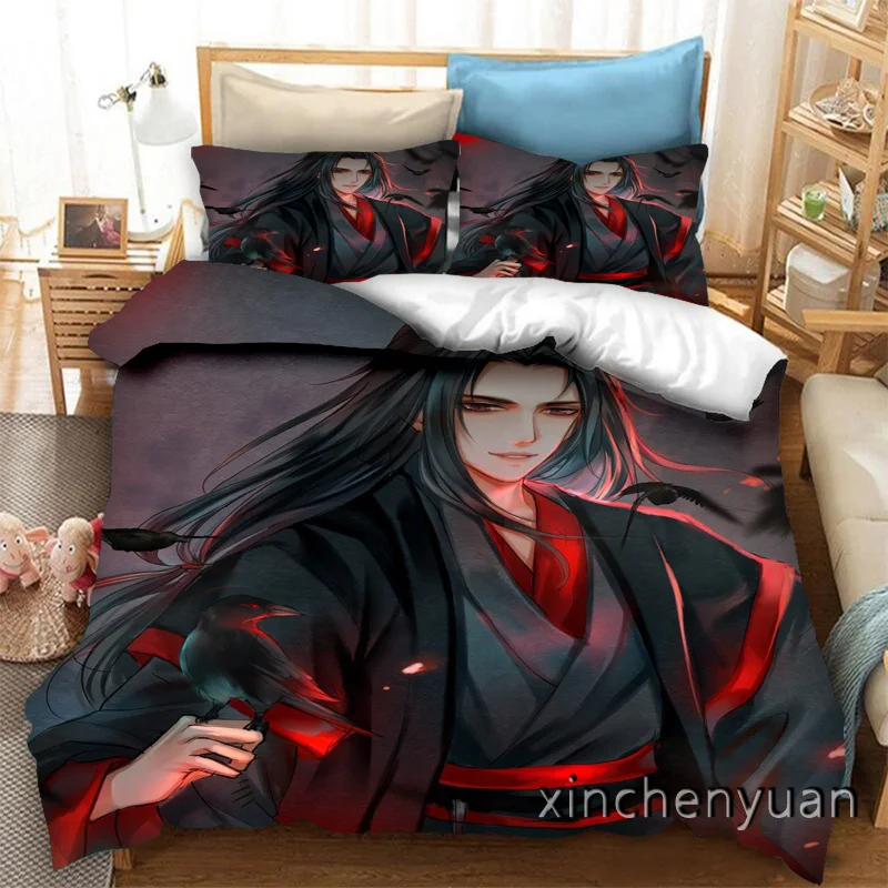 phechion Mo Dao Zu Shi 3D Print Bedding Set Duvet Covers Pillowcases One Piece Comforter Bedding Sets Bedclothes Bed Linen K239