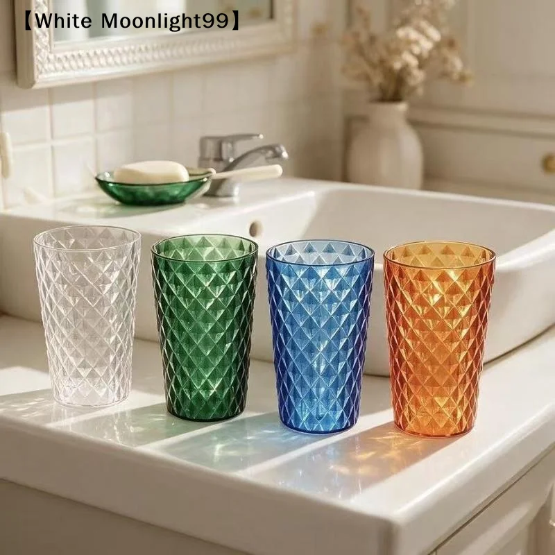 New Large Capacity Plactic Drop-proof Cups Colorful Drinking Glasses Unbreakable Bar Juice Cup Coffee Tea Cup Toothbrush Cup