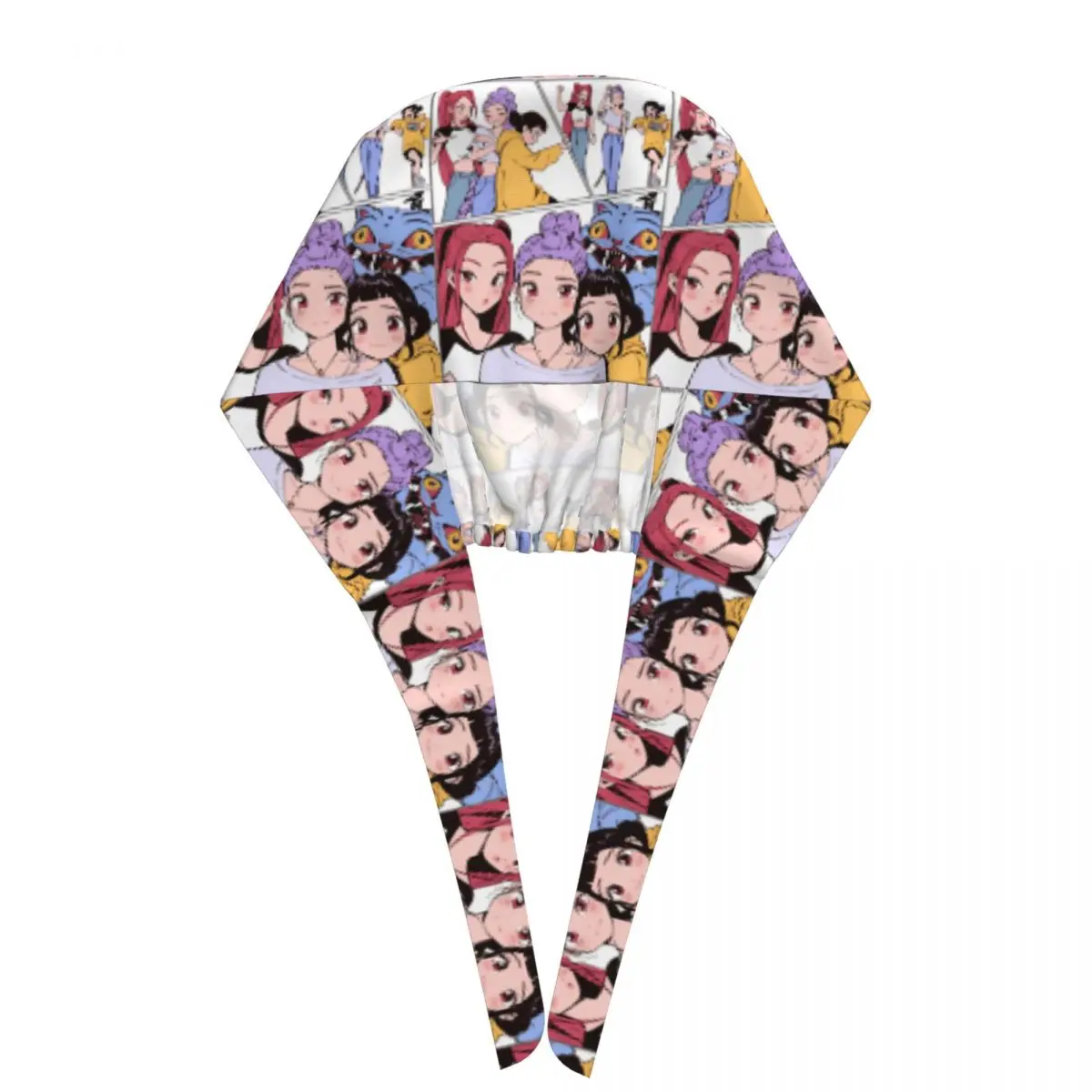 Chapéu médico kpop demon hunter trabalho esfrega boné para unisex macio e confortável meme enfermeira chapéus popular gravata volta design bonés de trabalho