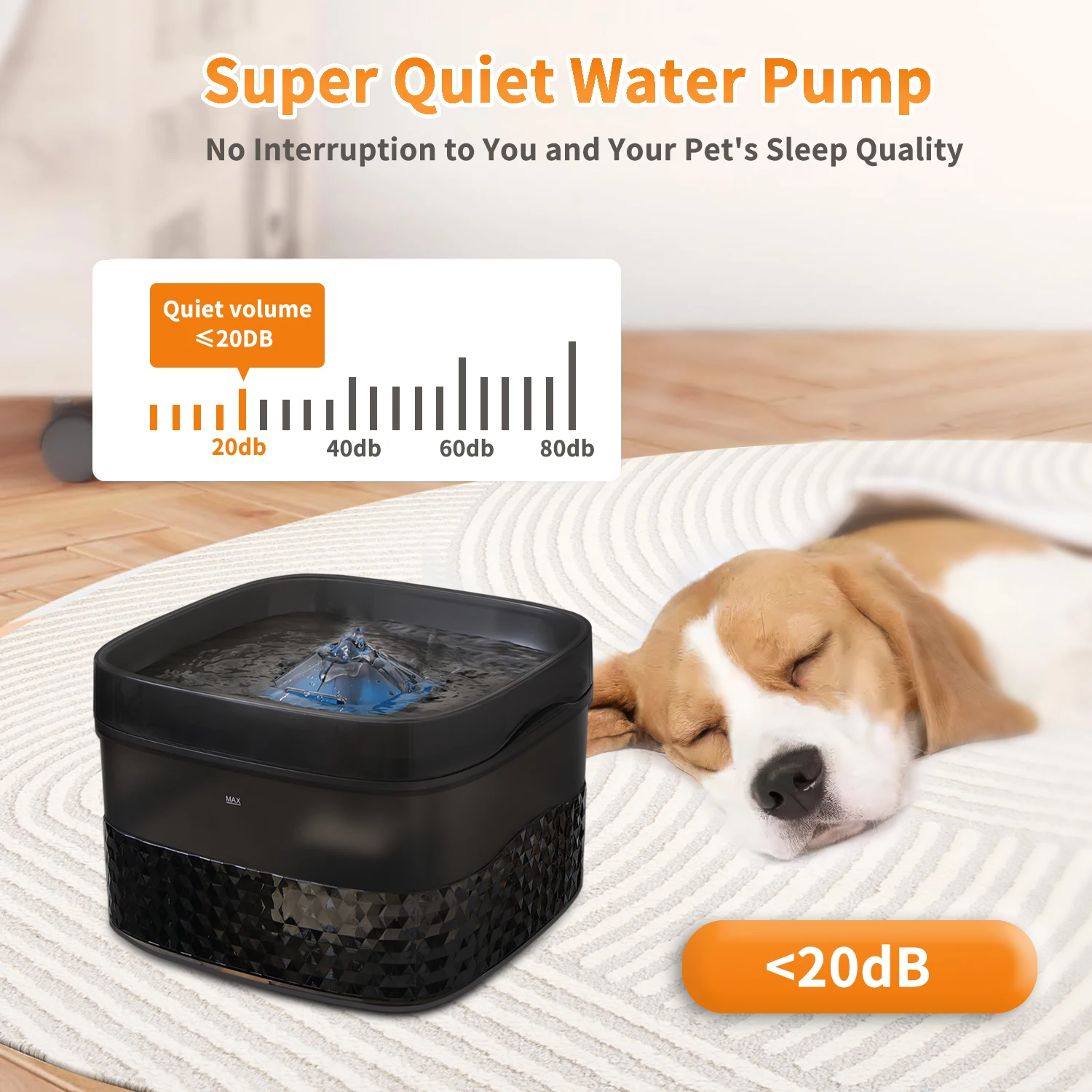 Large-Capacity Pet Water Fountain Large Dog Drinking Bowl with Ultra-Quiet Pump for Multiple Cats or Dogs Pet Drinking Dispenser