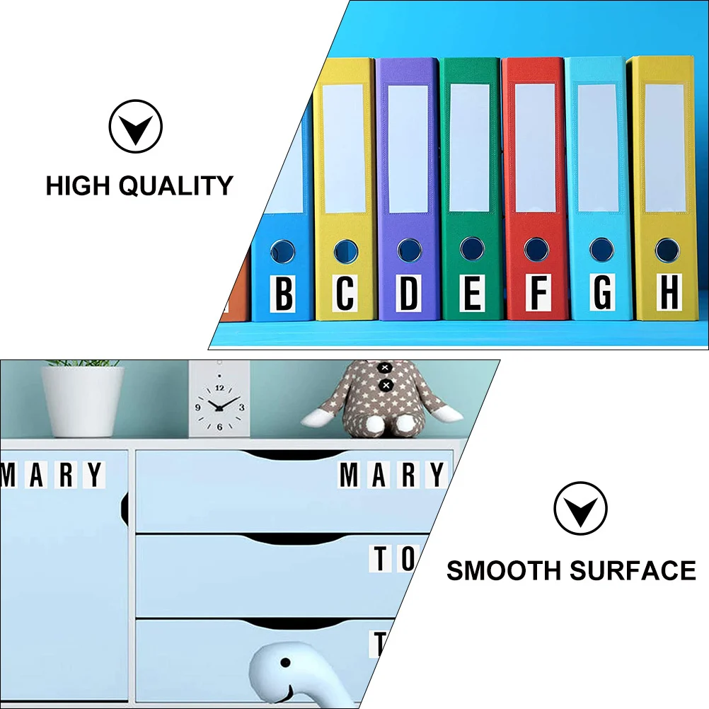 10 أوراق ملصقات أرقام الأبجدية البلاستيكية مقاوم للماء لتقوم بها بنفسك الشارات لصندوق البريد نافذة السيارة مجموعة أرقام الحروف ذاتية اللصق