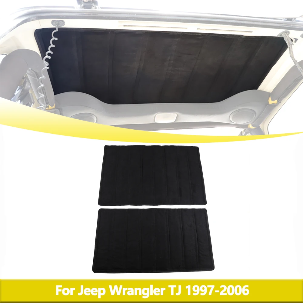 

Теплоизоляционный ватный коврик на крышу автомобиля для Jeep Wrangler TJ 1997-2006, изоляционный коврик с твердым верхом, аксессуары для интерьера Jeep TJ