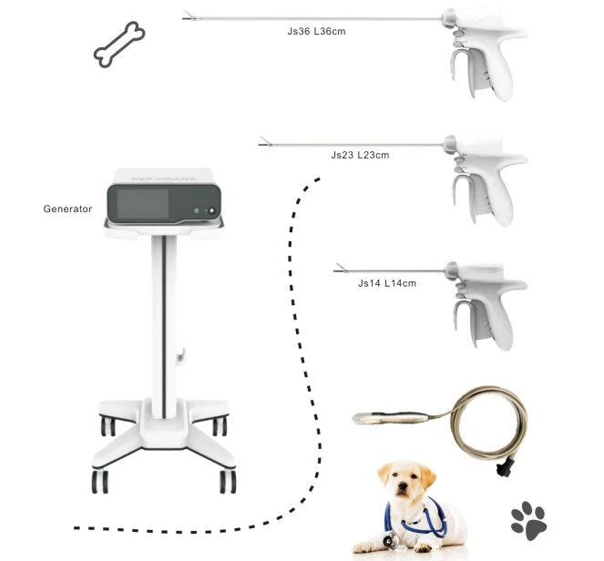 Surgical ultrasound scalpel system veterinary laparoscopic generator ultrasonic scalpel system