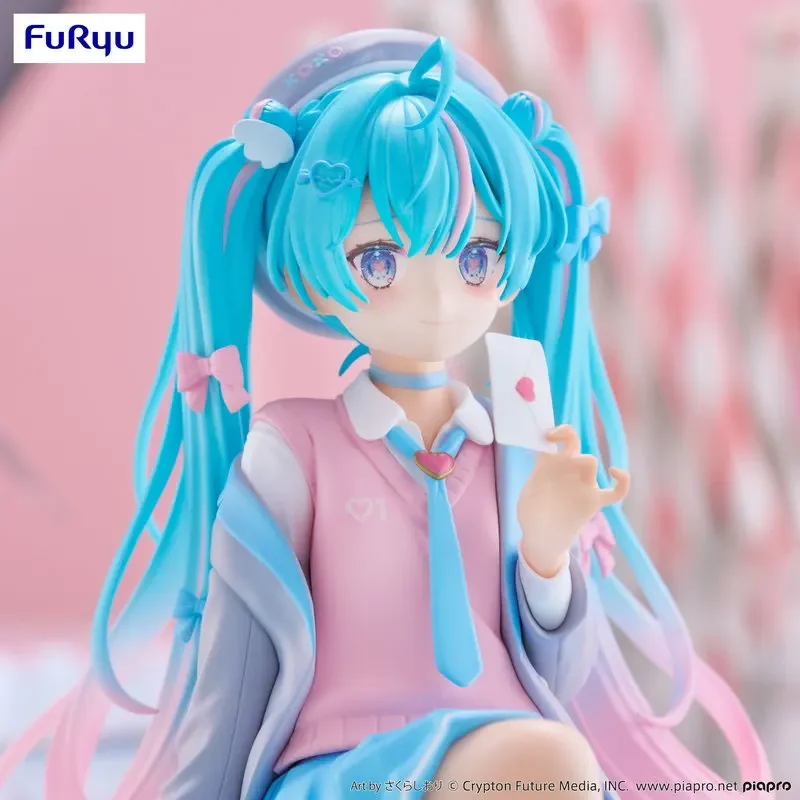 Furyu Vocaloid Hatsune Miku Action Figure Love Suit Jacket Love Sailor Suit Instant Noodle Press Model Garage Kit Gifts