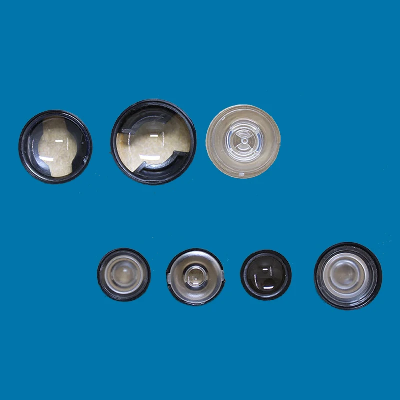 10pcs LED Lens with 14.5mm - 24.5mm Holder For 1W 3W 5W LED Diode Bead