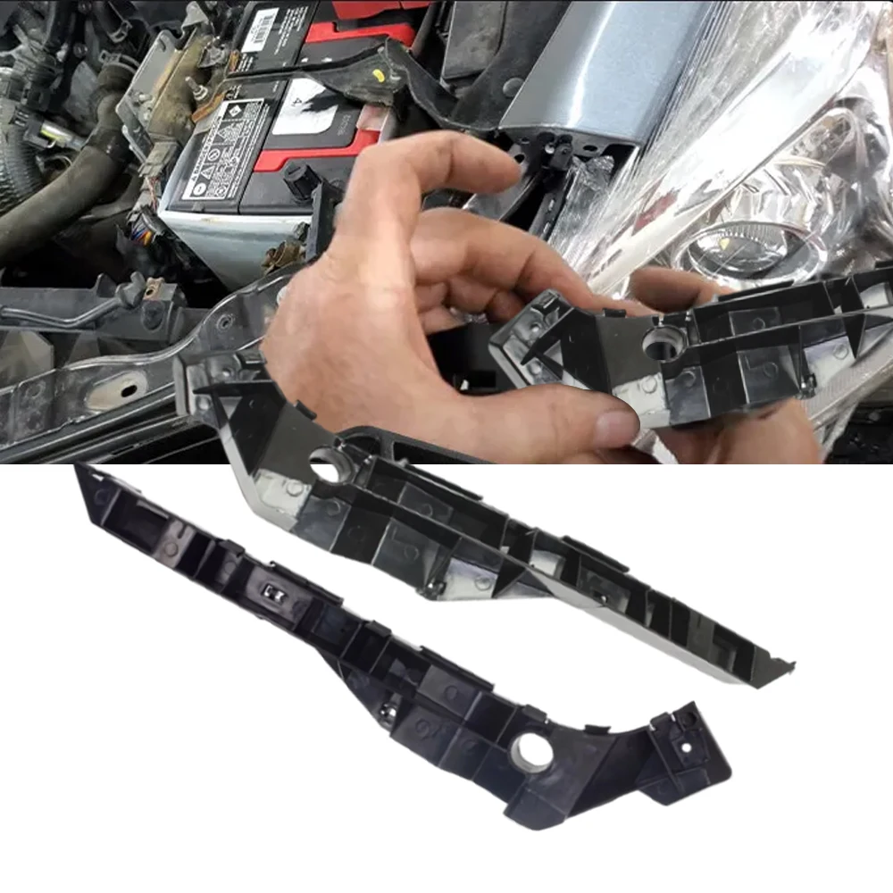 1 Pair Front L & R Bumper Cover Bar Support Bracket Holder Guide for Lexus ES300 2002-2003 ES330 2004-2006 5214533040