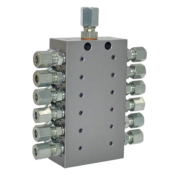 MVB Progressive Metering Distributor Valve 35MPa Blockable Outlet With Optional Pressure Switch For Centralized Lubrication