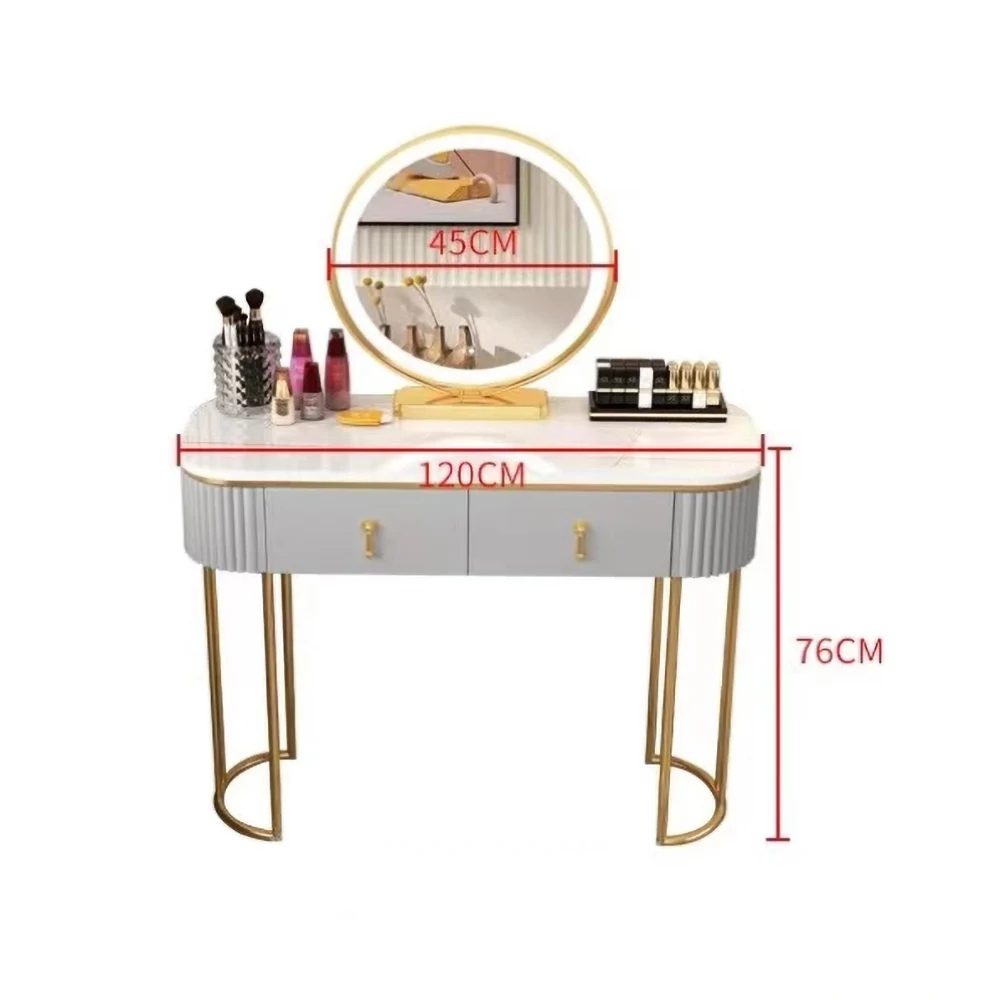 Luxury Makeup Vanity Table Organizer Drawer Dressers Vanity Table Bedroom Coiffeuse Avec Miroir Et Tabouret Bedroom Furniture