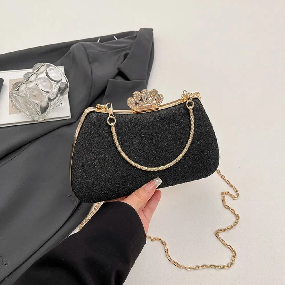 

Rhinestone Evening Banquet Bag Large Capacity Phone Pouch Box Handbag Make Up Storage Single Shoulder Chain Crossbody Bag Women