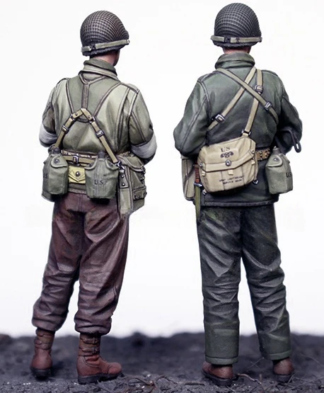 1/35 resina modello figura GK ,2 Figure, kit smontato e non verniciato