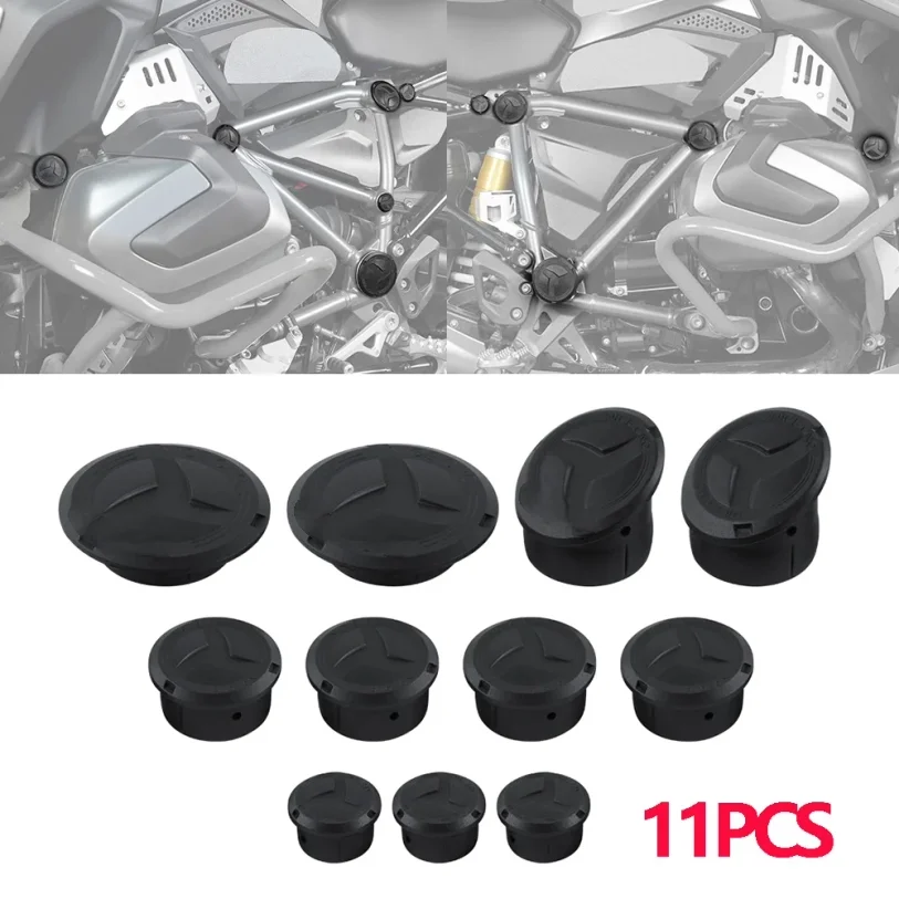 

11PCS For BMW R1250GS Adventure 2018-2024 R1200GS R 1200 GS Adventure 2014-2018 R 1250 GS Motorcycle Frame Hole Cover Caps Plug