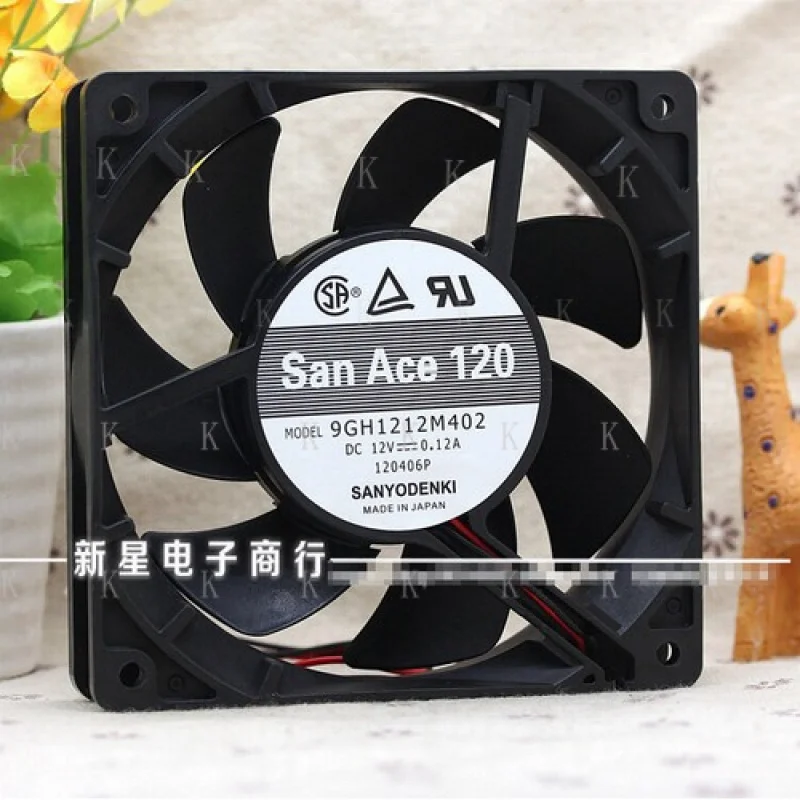 

C 1 шт. для SANYO 9GH1212M402 12 В 12025 0,12 А 12 см бесшумный серверный вентилятор 2pin