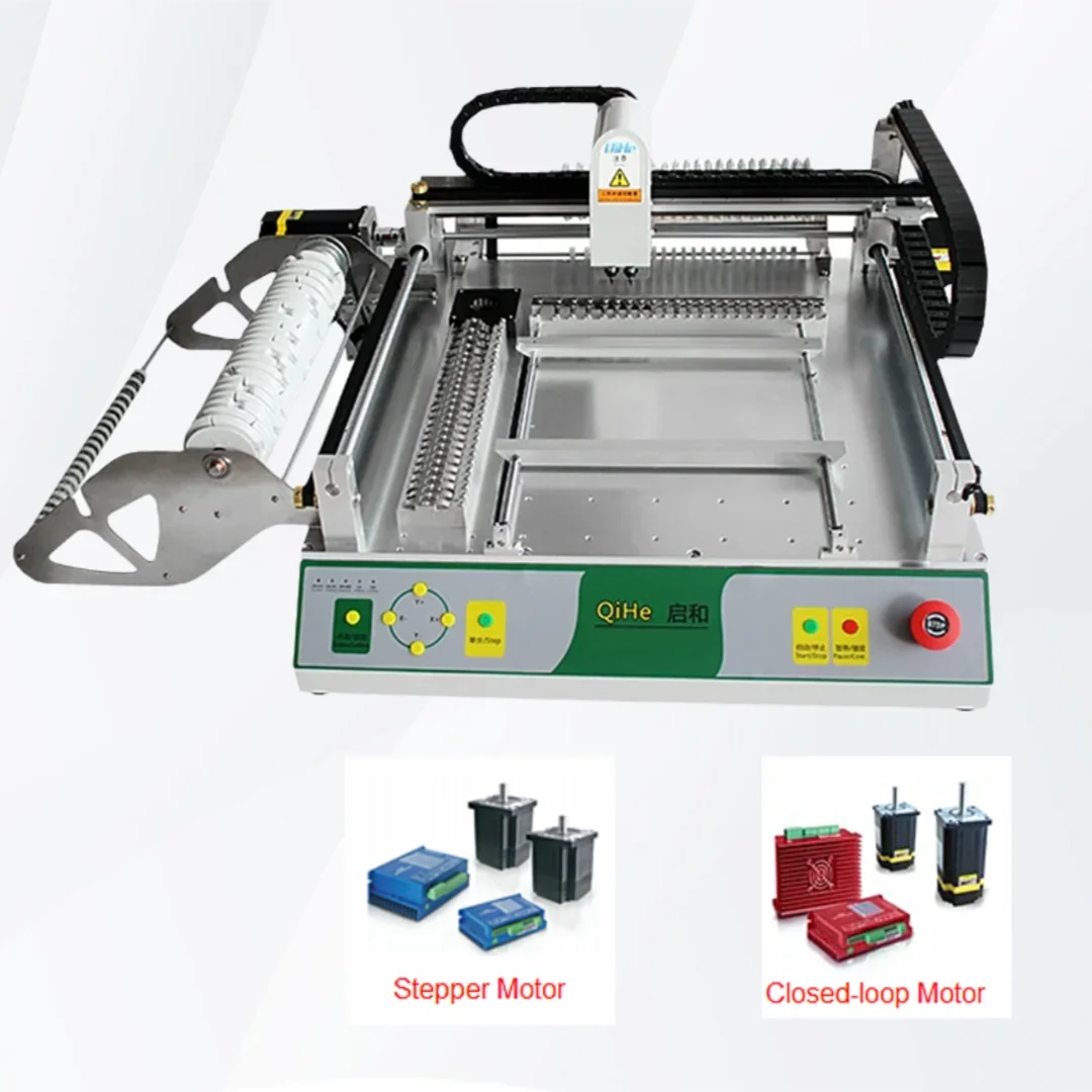 LYBGACNC Pick And Place Machine Small SMT Machine Desktop 2 Heads With 2 Cameras Visual System For LED PCB BGA Production Line