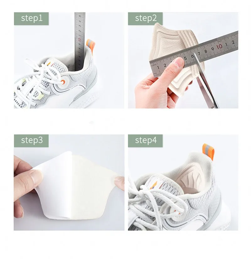 Anti friction foam heel protector Size adjustment Cushion anti falling self-adhesive heel sticker