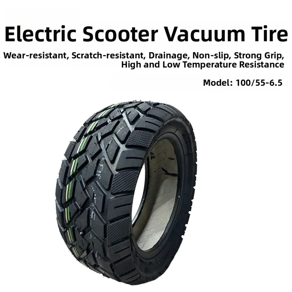 Tubeless 4PR E-scooter Tire 4-layer Reinforced Rubber Enhanced Grip Tread All-terrain Performance For Electric Scooter