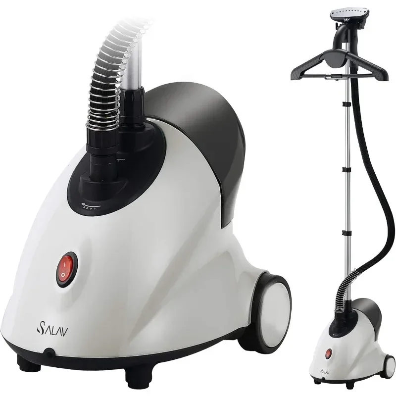 SALAV® GS18-DJ Standing Garment Steamer with Roll Wheels for Easy Movement, 1.8L Water Tank for 1 Hour Continuous Steaming