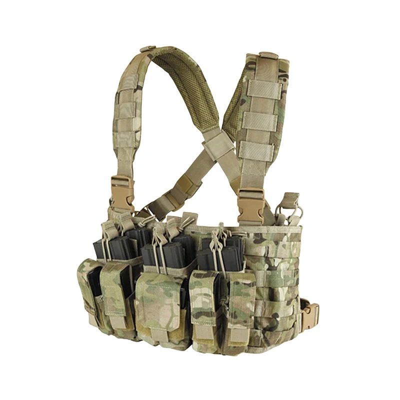 Outdoor Tactical Traning Molle System Light Weight Vest Chest Hanging Protective Gear