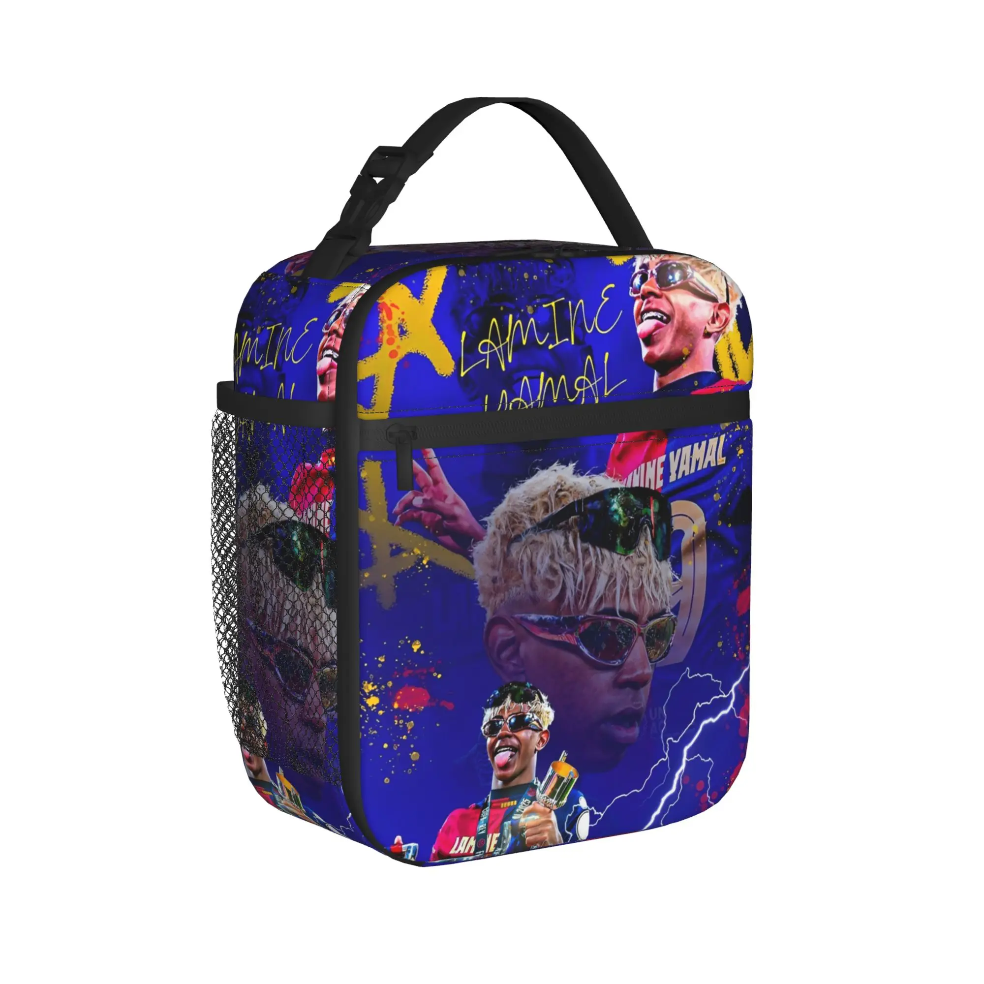Soccer Spain Lamine Y-Yamal Insulated Lunch Bags Thermal Bag Reusable,Lunch Container Leakproof Lunch Box Tote Food Storage Bags