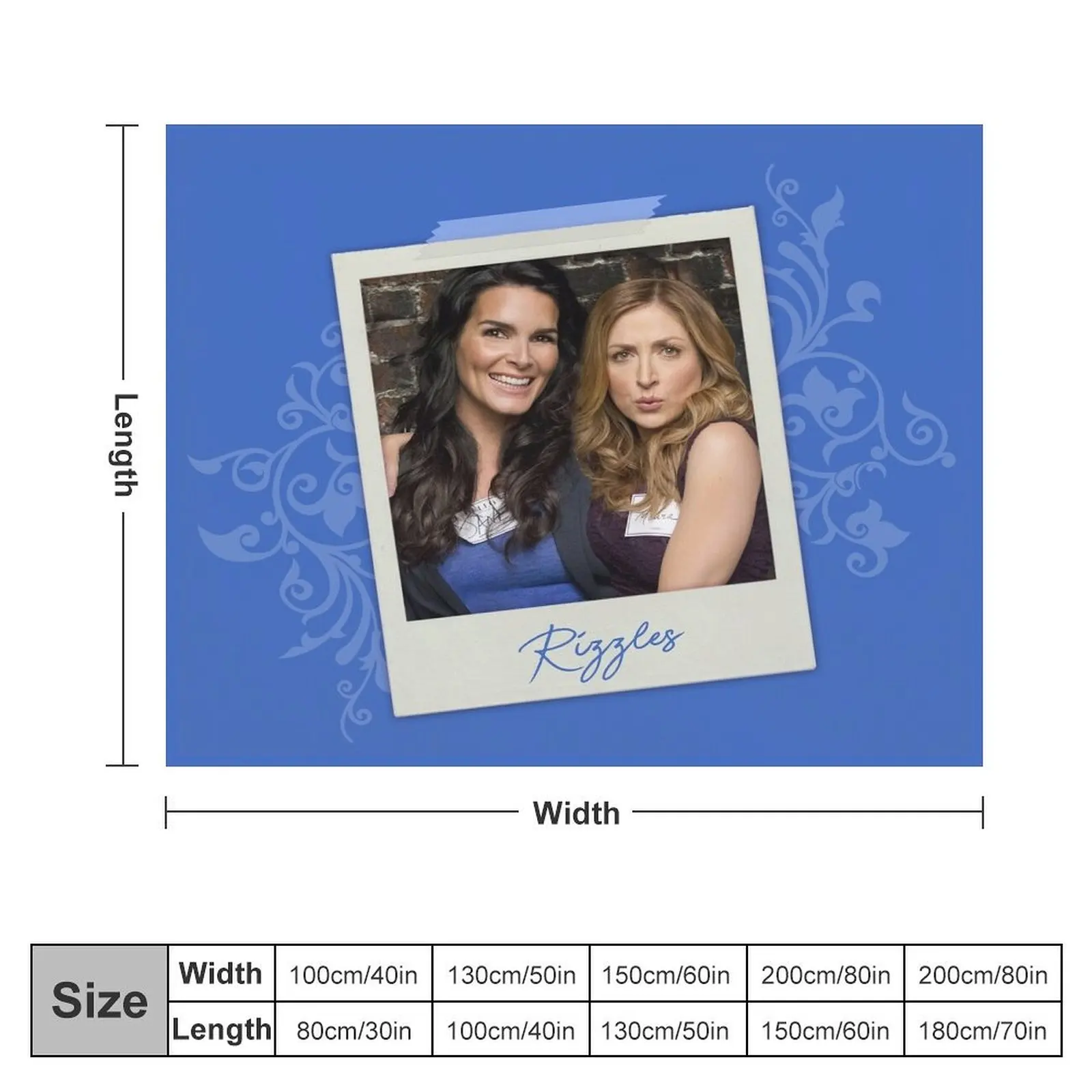 Rizzles - Rizzoli & Isles Throw Blanket Quilt Hairys Picnic Plush Blankets