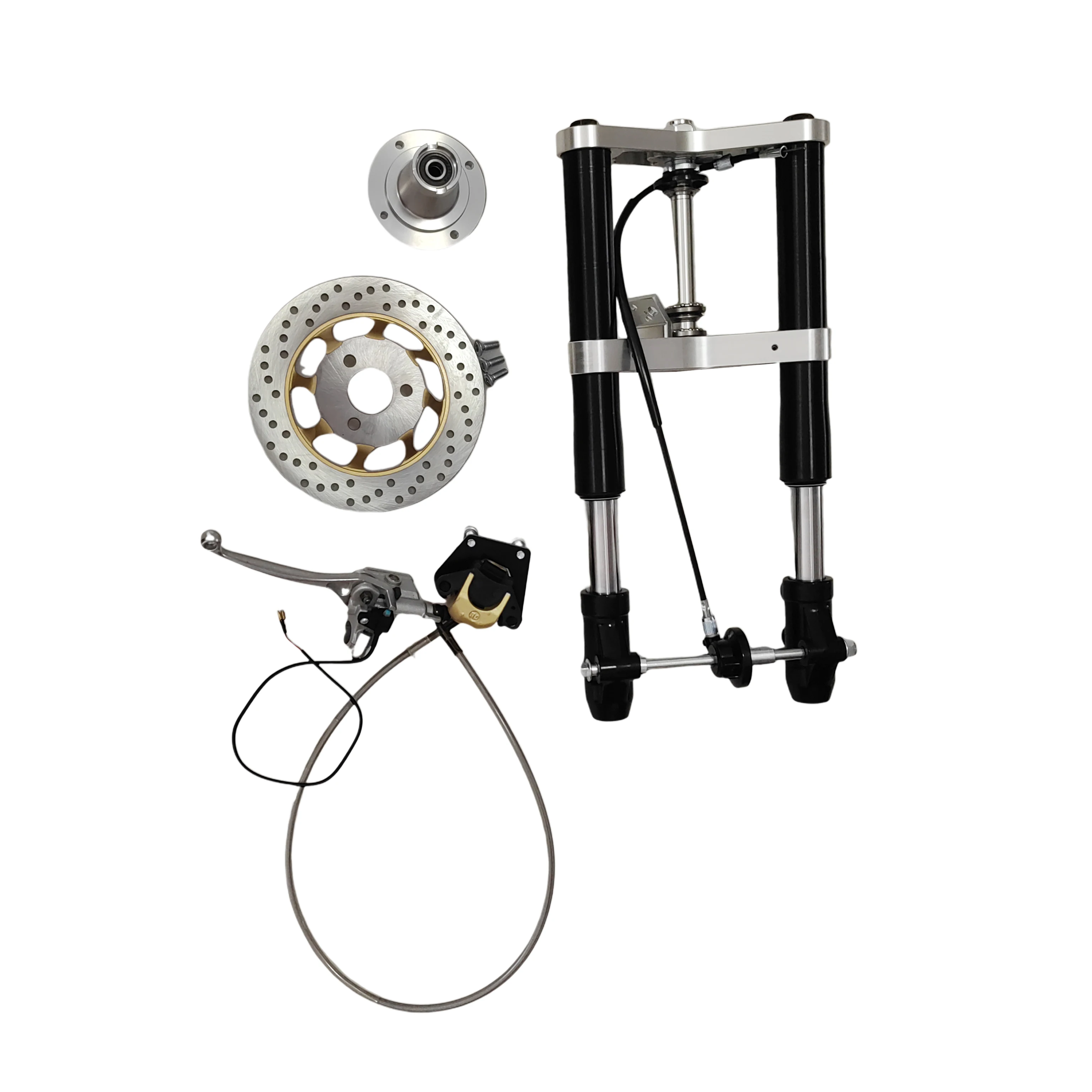 

SWICOO 540MM 600MM Upside Down Front Fork 45/45mm Front Fork Triple Clamp Set for Monkey Bike Jincheng 70 Chaly Motorcycle