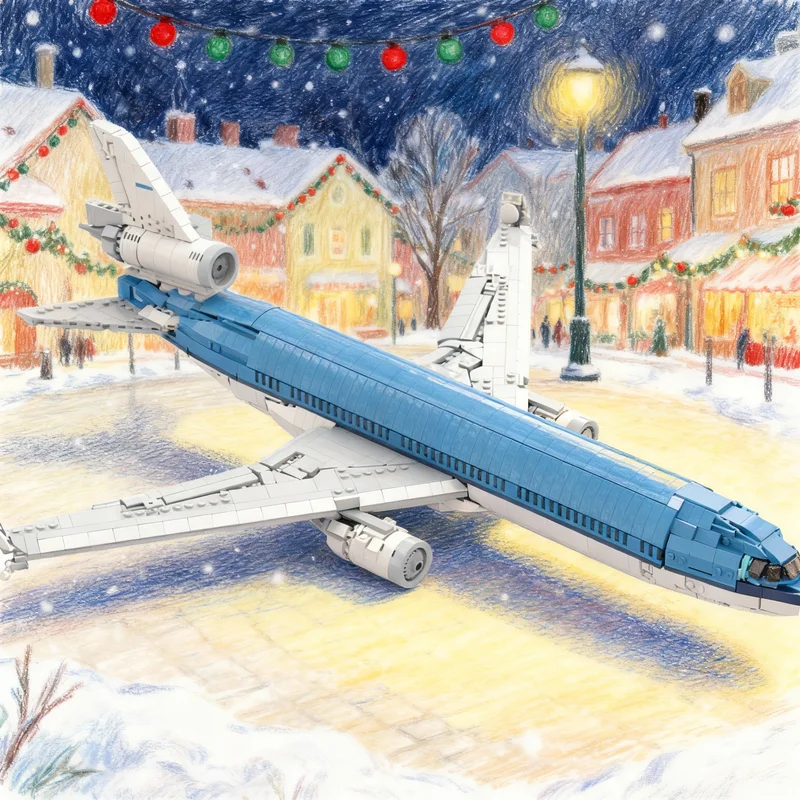 

Конструктор MOC MD 11 KLM Creator Expert, 1969 деталей, для самостоятельной сборки, подарок, креативный коллекционный декор, премиум-класс, для взрослых и детей, настольный