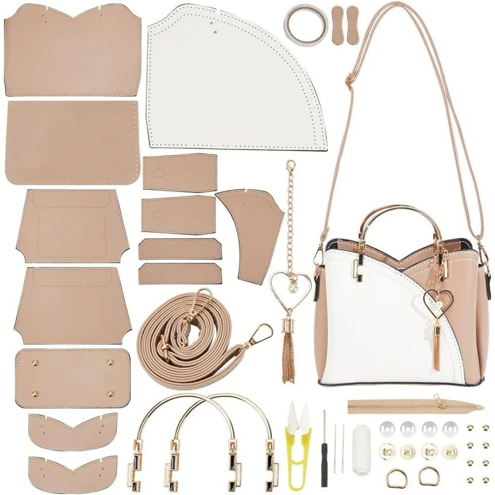 

Набор для изготовления сумок своими руками, набор для изготовления сумок ручной работы из искусственной кожи, кожаная сумка через плечо ручной работы, набор «сделай сам»