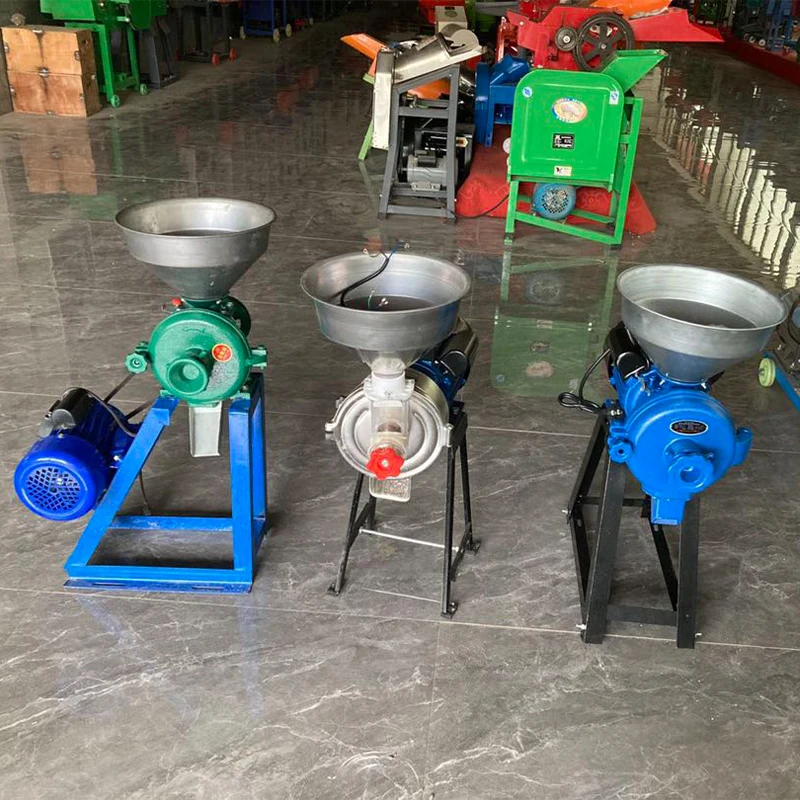 260 نموذج جاف ورطب كهربائي/بنزين/مطحنة ديزل لدقيق الأرز الذرة حليب الصويا الفول السوداني التجارية المنزل الطاحن مطحنة الحبوب #6
