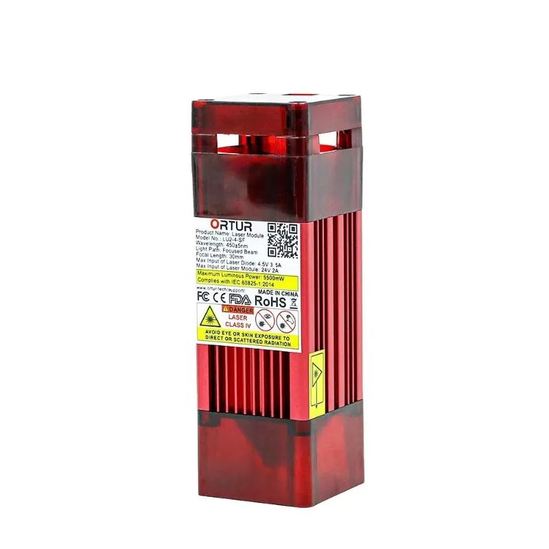 Лазерный блок ORTUR 20 Вт 7 Вт Лазерный модуль Регулируемый фокус ШИМ-режим для настольных гравировальных станков