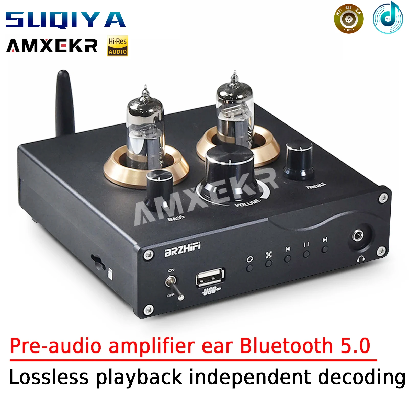 

AMXEKR VOL-65U Leading-edge Tube Tube USB Flash Drive TF Card Lossless Player Pre-audio Amplifier Ear Bluetooth 5.0