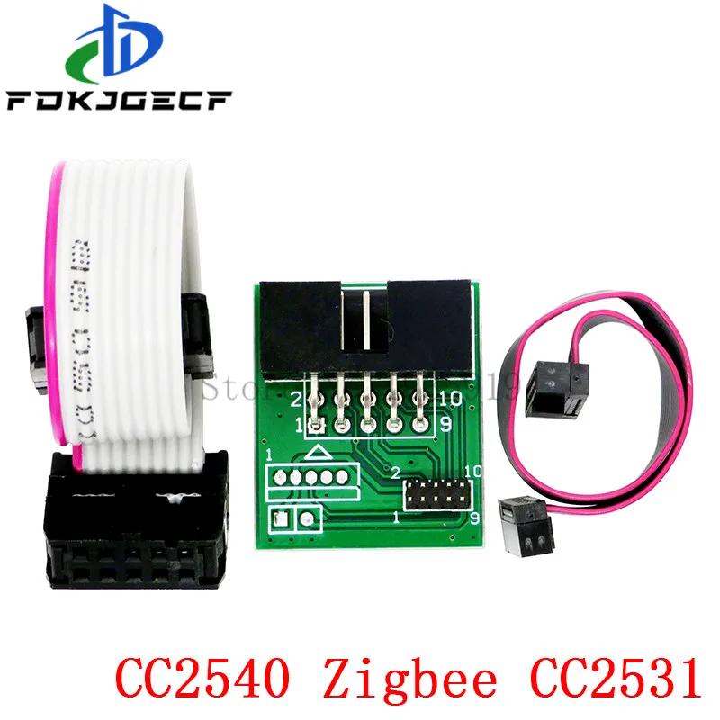 Picture 5: Zigbee Emulator CC-Debugger USB Programmer CC2540 CC2531 Sniffer with Shell Bluetooth Module Connector Downloader Cable