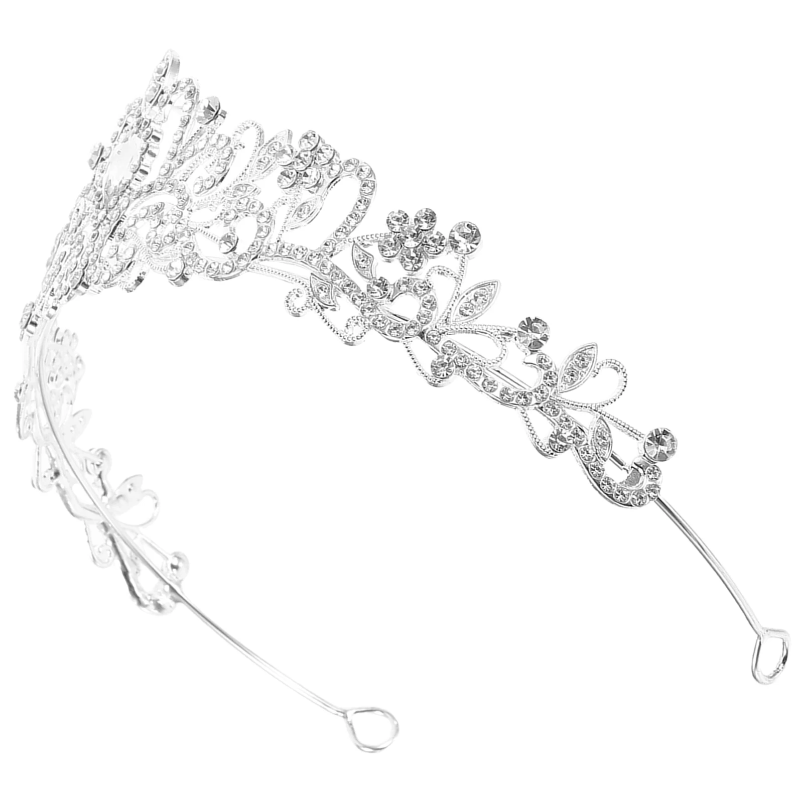 

Bridal Crown Wedding Hair Accessories Jewelry Props Bride Crystal Rhinestone Tiara