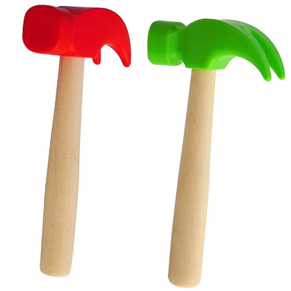BESPORTBLE 2 pçs ferramenta de reparo chifre martelo fingir jogar bater brinquedo para meninos meninas batendo jogo construção divertido brinquedo