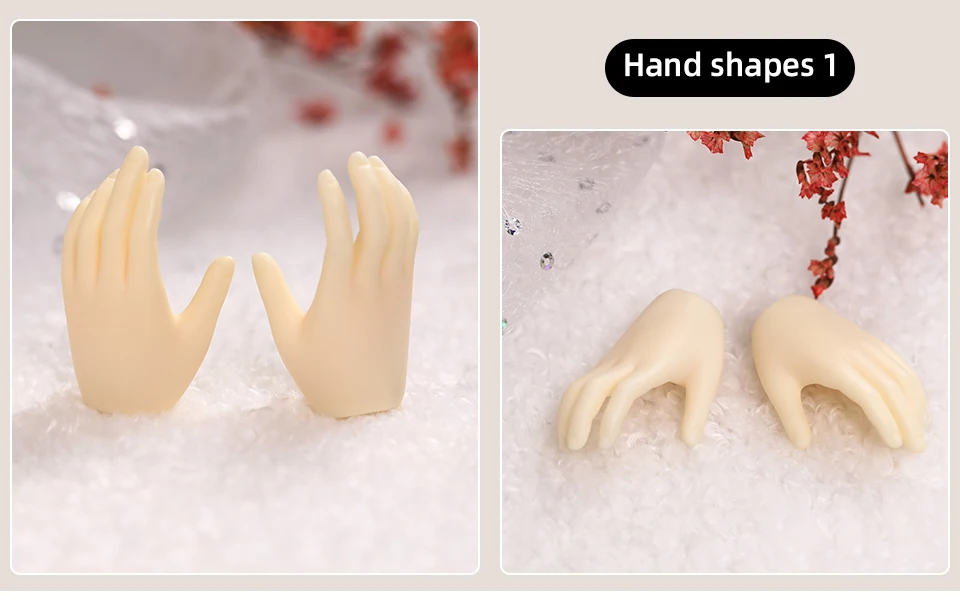 BJD Hands 1/4 Applies To The Hand Shape of The Minifee Resin Ball Jointed Doll Accessories Figures Toy