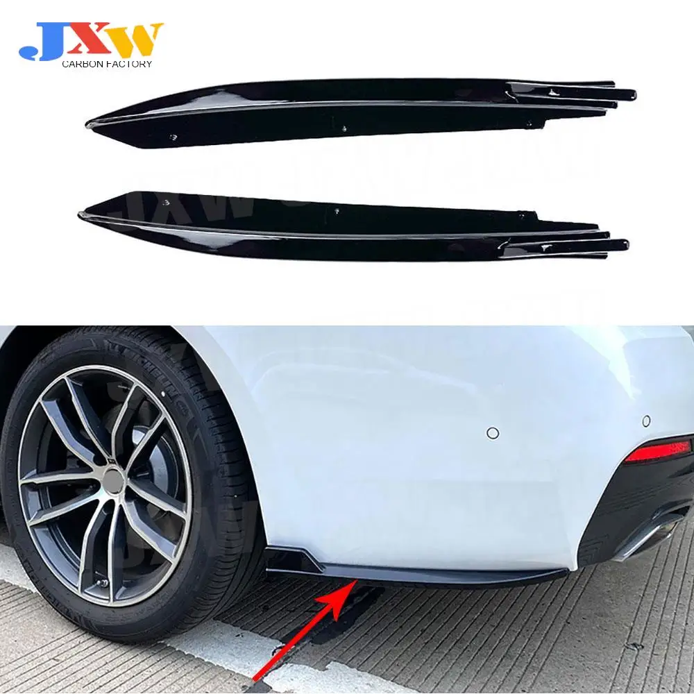 

ABS Rear Bumper Splitters Flaps Spoiler for BMW 5 Series G30 M-Tech 525i 530i 540i 2017+ Rear Bumper Canard Flaps Apron Parts