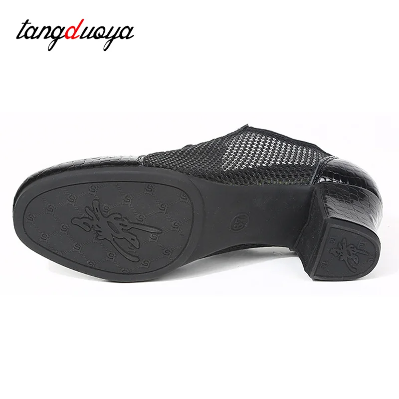 Sapatos de dança para mulheres, Jazz Dance Fitness Sneakers, Modern Dance Shoe Practice Mesh, Sola macia