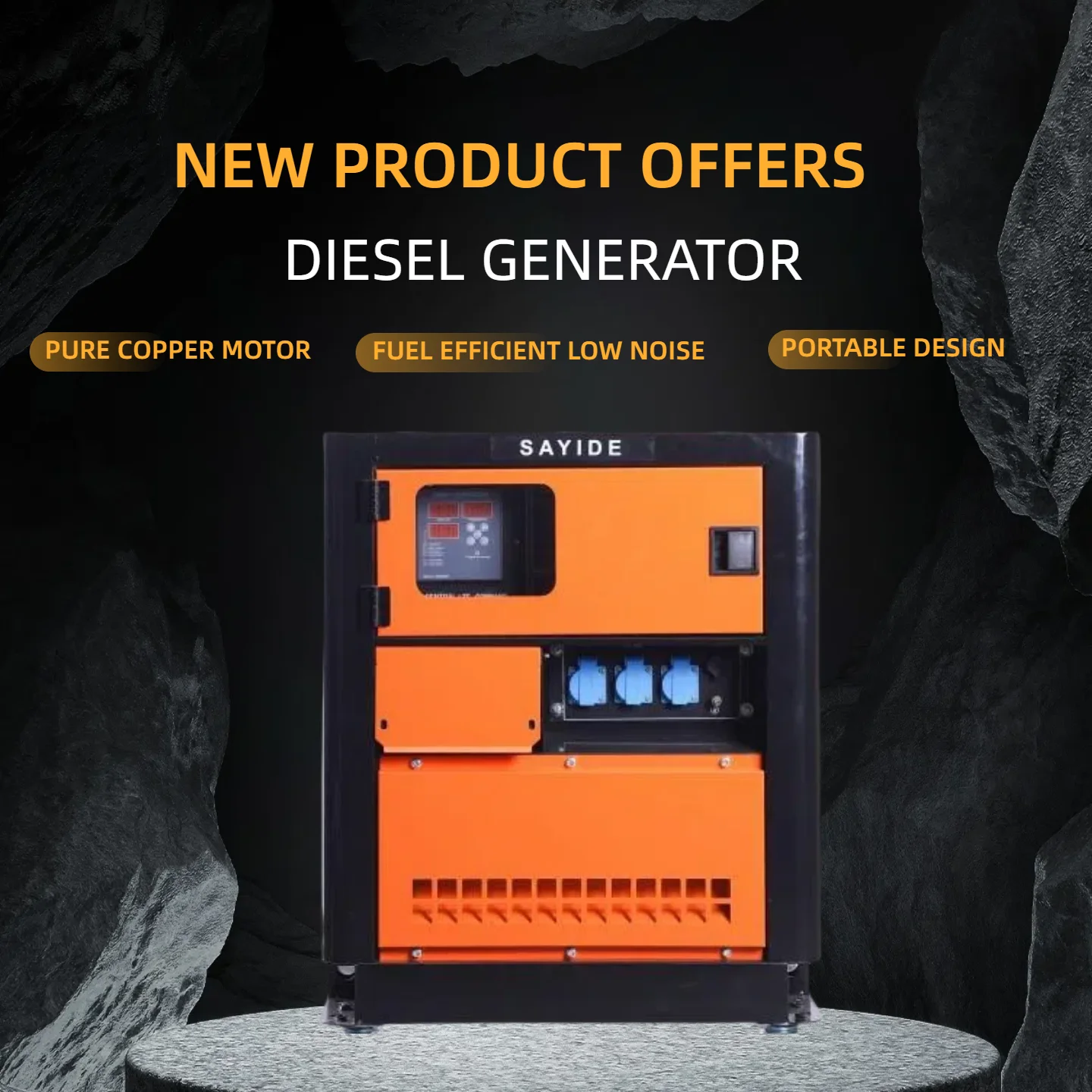 

Customizable Noiseless Generator 4kw Camping Electricity Emergency Power Supply. Suitable for Household Electricity Genset 220v