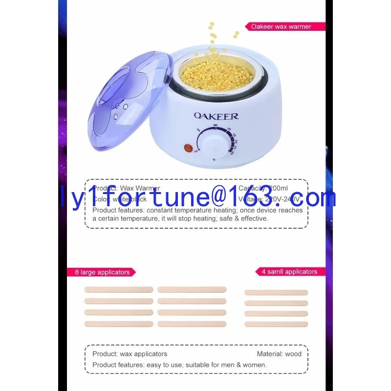 Hair removal dropper wax heater kit