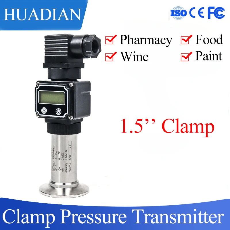 

LED 10 Bar Water Pressure Transmitter Clamp Micro Smart Pressure Sensor