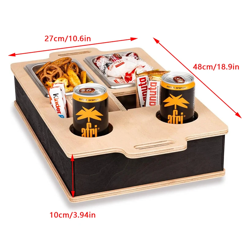 Couch Bar Sofa Organizer On The Side Tables Coffee Table Couch Bar Wood As Beer Gifts For Men Sofa Tray With Two Snack Bowls